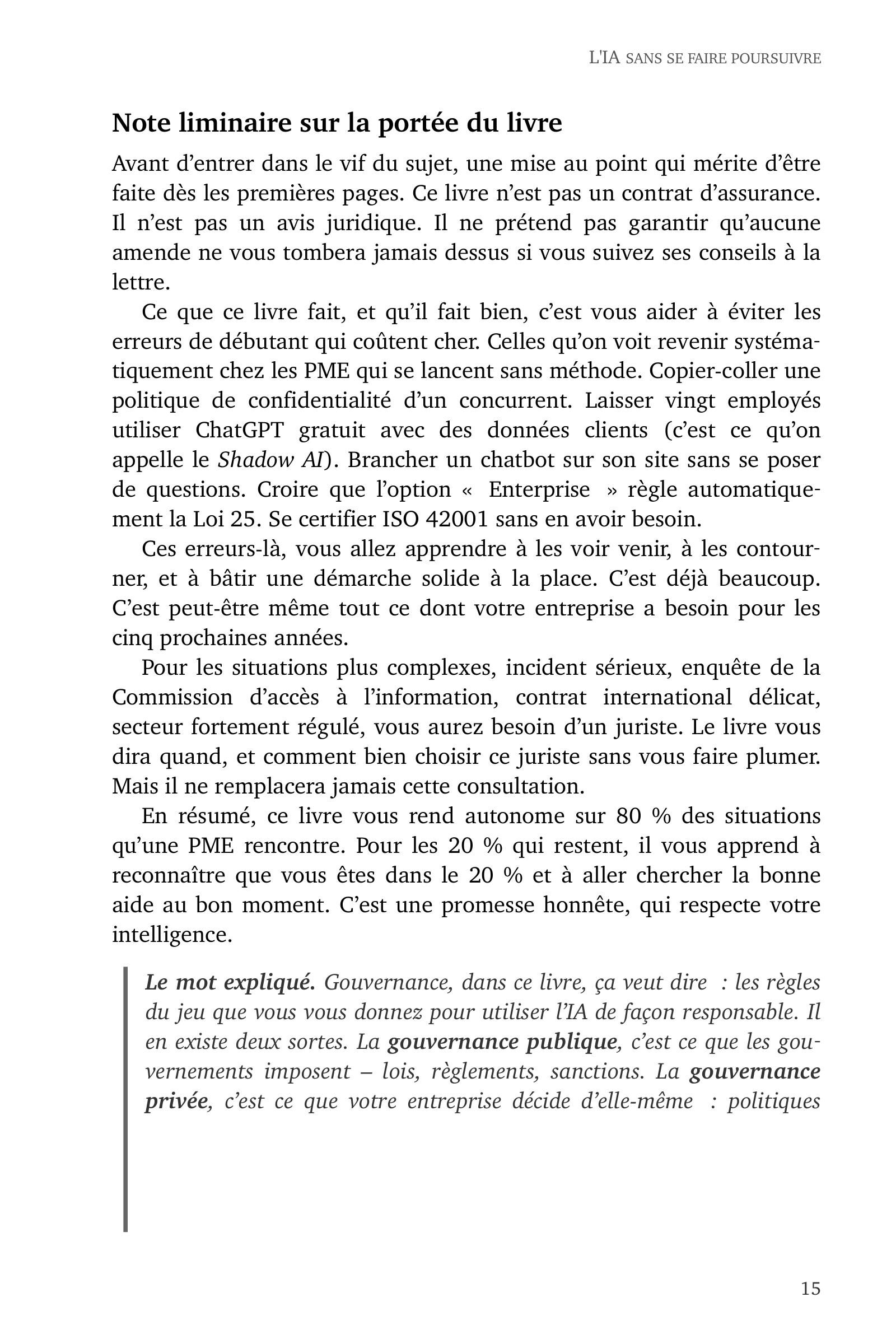 Page 15 de l'extrait de L'IA sans se faire poursuivre