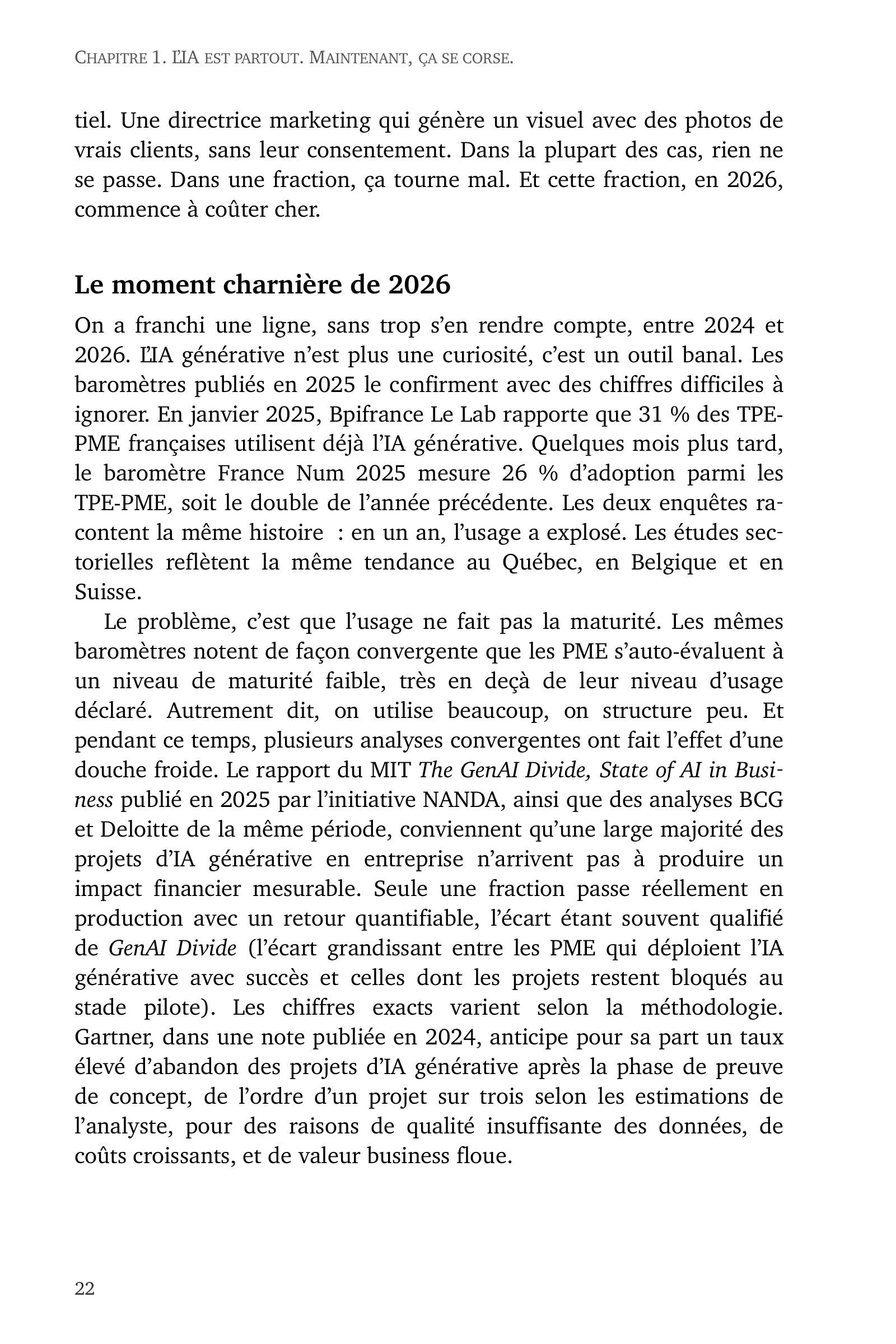 Page 22 de l'extrait de L'IA sans se faire poursuivre