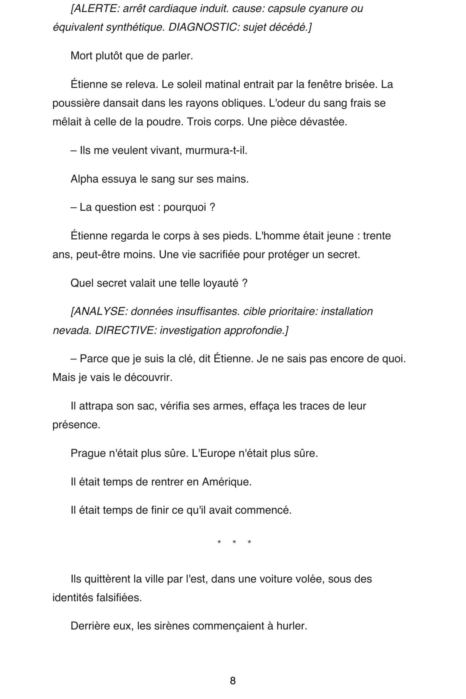 Page 10 de l'extrait de Nexus Neural : Tome 3 - La Singularité