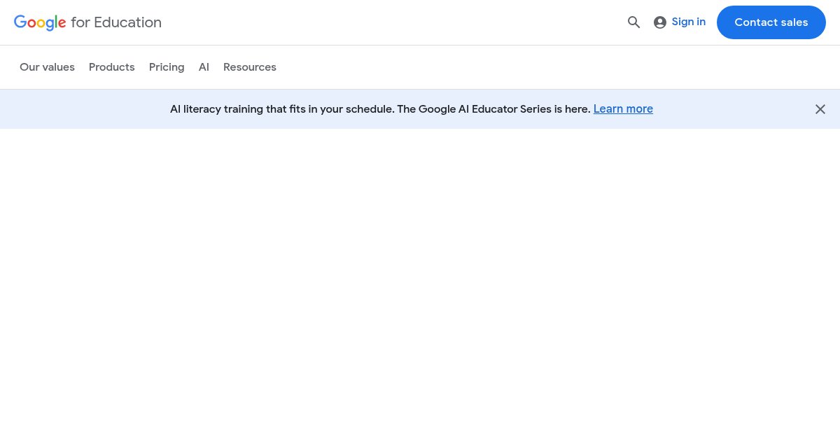 Capture d'écran de Google Classroom