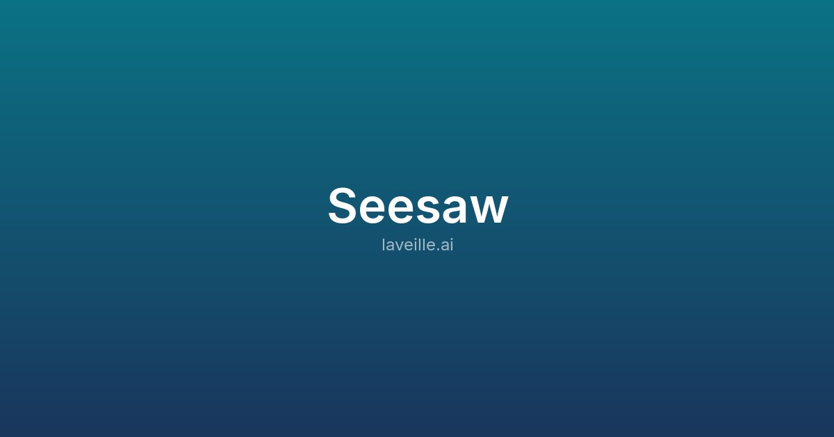 Capture d'écran de Seesaw