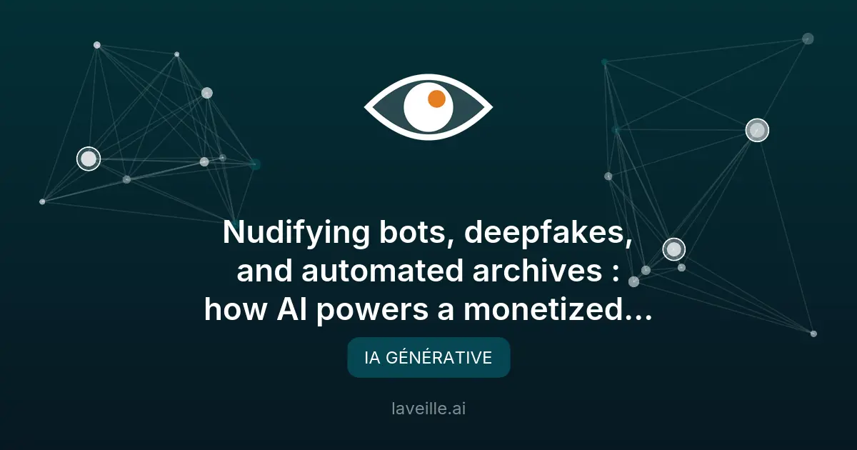 Bots de « nudification » sur Telegram : une enquête révèle un marché organisé de deepfakes non consentis