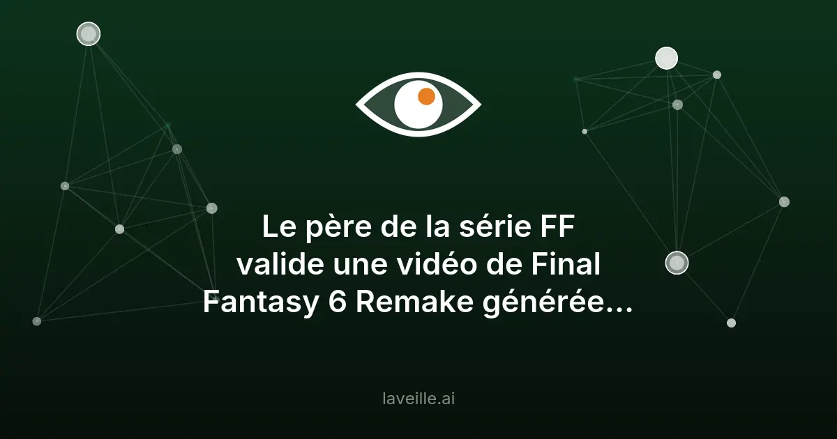 Final Fantasy 6 Remake par IA : la réaction de Sakaguchi