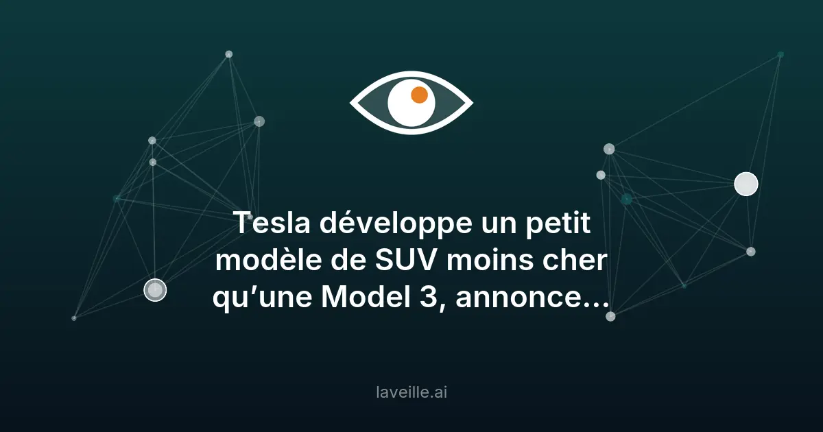 Tesla prépare un SUV compact moins cher que la Model 3