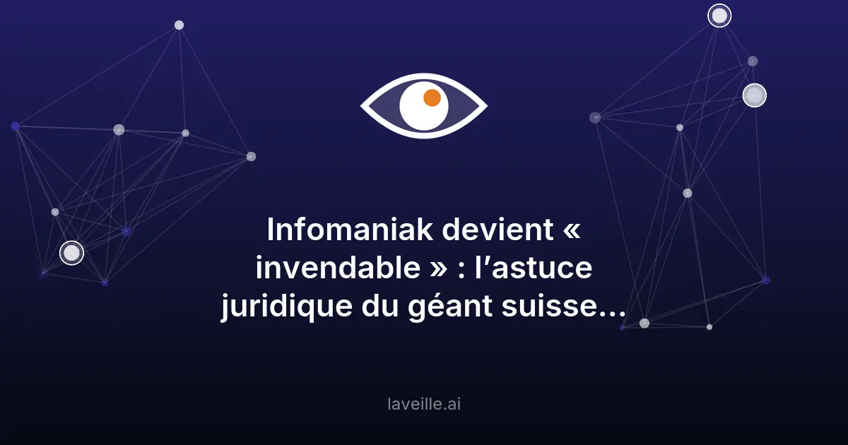 Infomaniak protège ses données avec une fondation