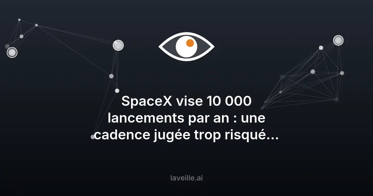 SpaceX vise 10 000 lancements annuels : défis réglementaires