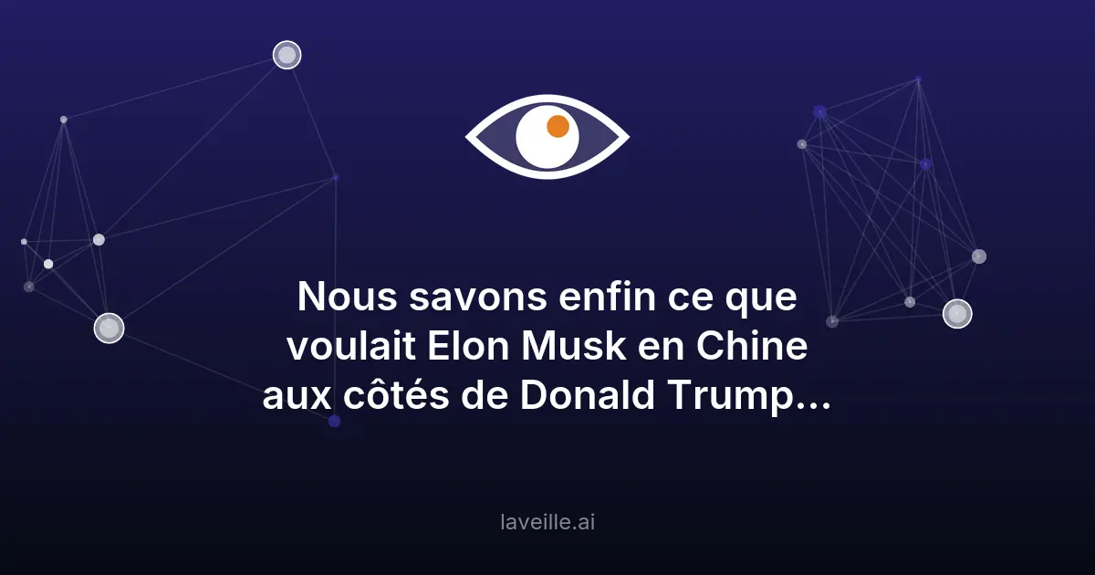 Elon Musk négocie en Chine pour Tesla