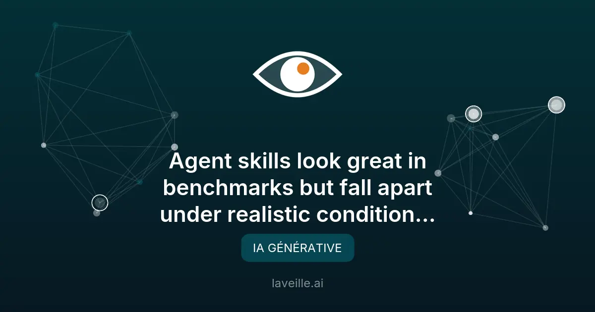 Les compétences des agents IA moins efficaces en conditions réelles