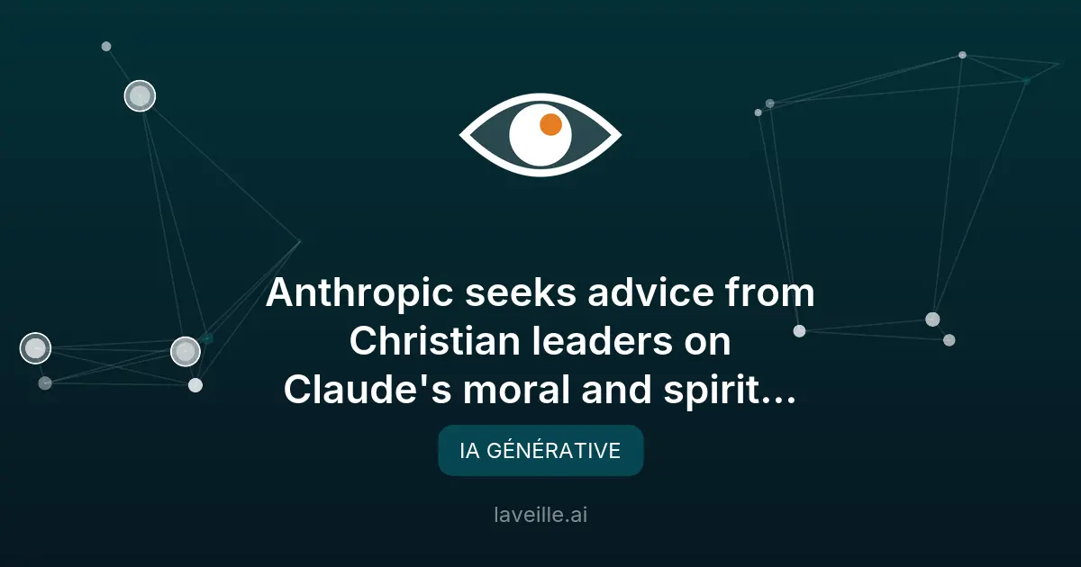 Anthropic consulte des leaders chrétiens pour l'éthique de Claude