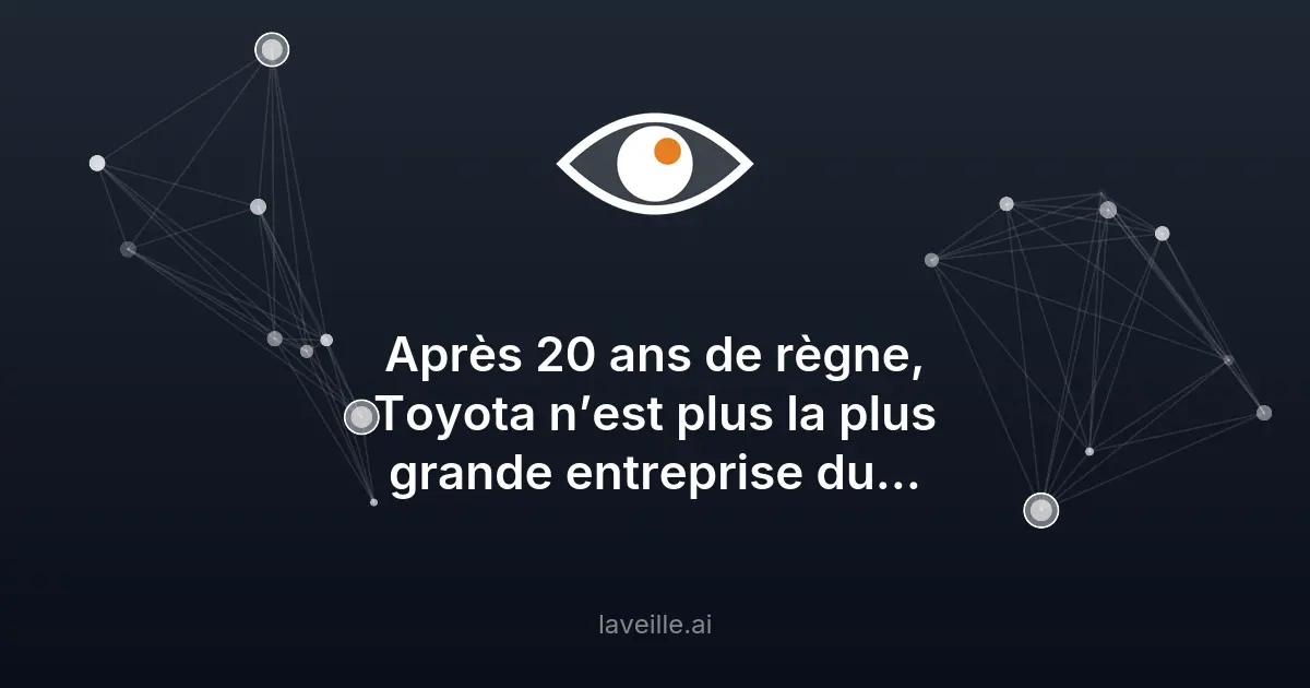SoftBank dépasse Toyota avec 300 milliards de dollars