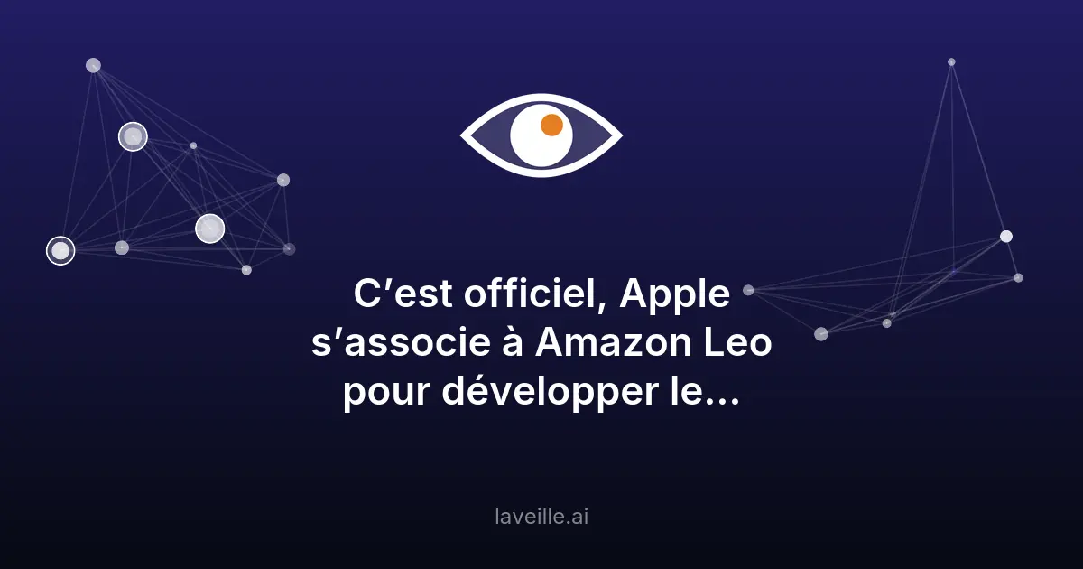 Apple et Amazon Leo partenaires pour le satellite sur iPhone