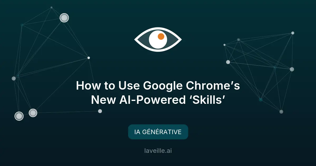 Nouvelle fonctionnalité IA dans Chrome : Skills