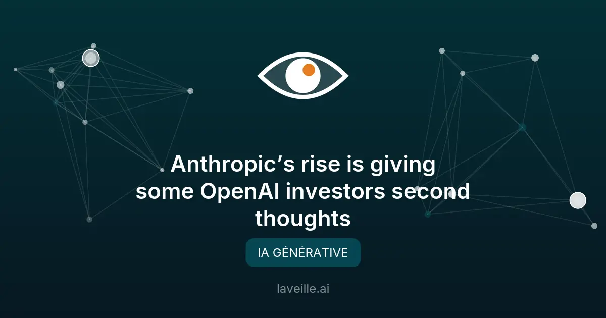 OpenAI vs Anthropic : la bataille des géants de l'IA générative