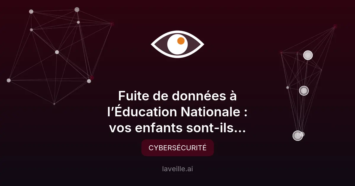 Fuite données ÉduConnect : 3,5M élèves exposés