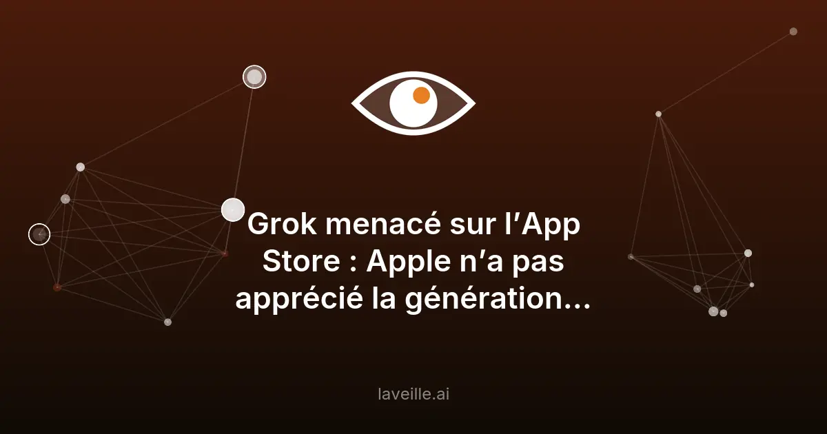Apple menace de retirer Grok pour deepfakes sexuels