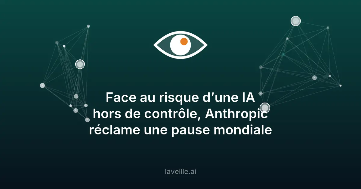 Anthropic alerte sur les dangers de l'IA incontrôlable