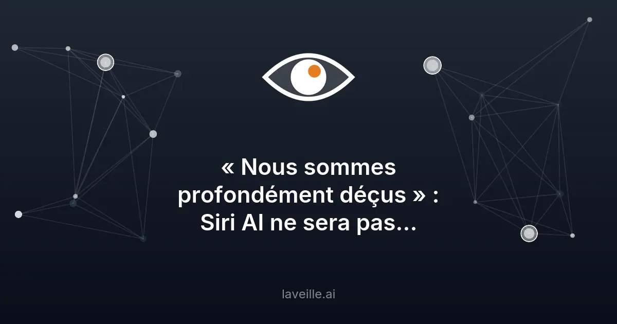 Siri AI indisponible en Europe : Apple critique le DMA