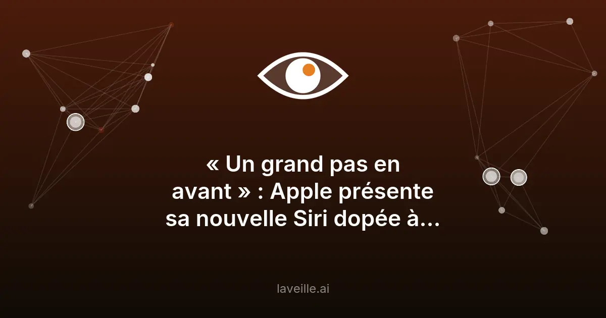 Apple dévoile Siri AI : une révolution vocale dopée à l'IA