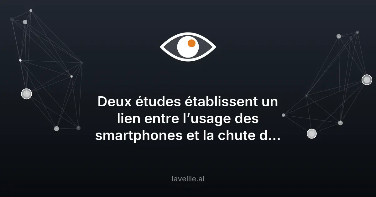 Impact des smartphones sur la natalité : deux études révélatrices