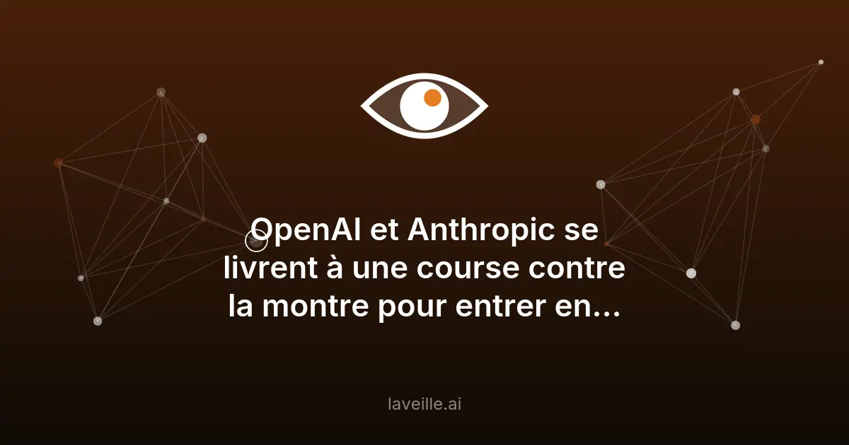 OpenAI et Anthropic en course pour leur entrée en Bourse