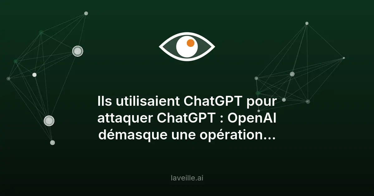 OpenAI démasque une opération chinoise utilisant ChatGPT