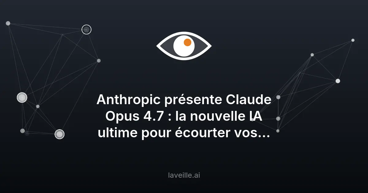 Claude Opus 4.7 : l'IA d'Anthropic pour booster la productivité