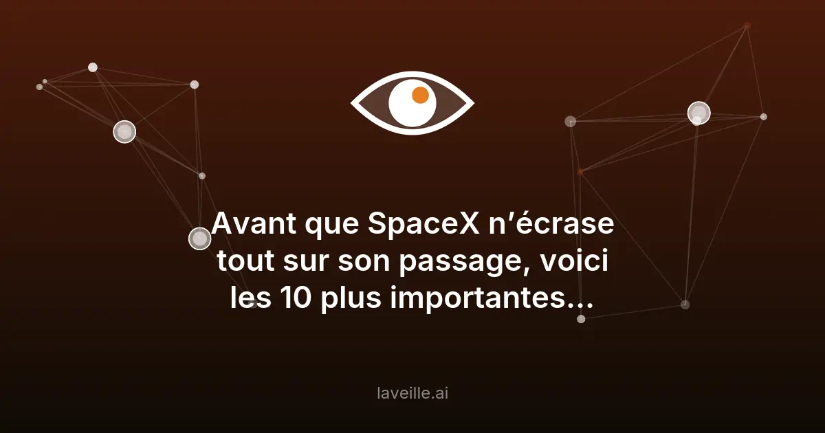 SpaceX : une IPO historique de 1 750 milliards de dollars en 2026