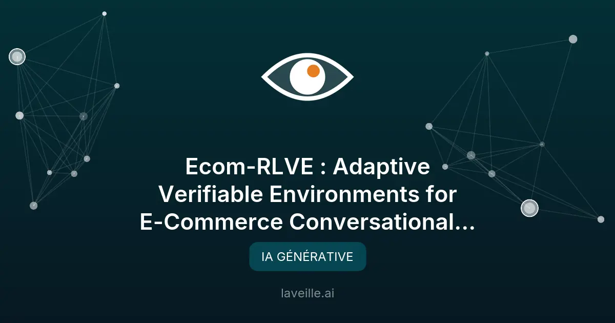 EcomRLVE-GYM : IA générative pour l'e-commerce