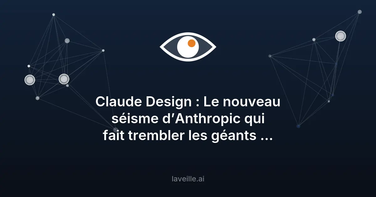 Claude Design d'Anthropic : révolution en design IA