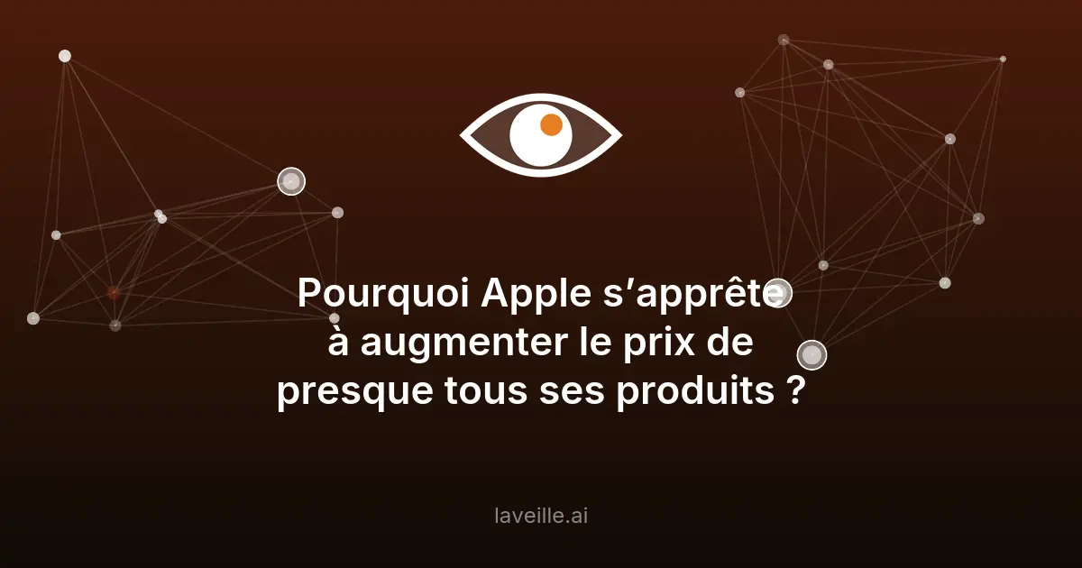 Apple augmente ses prix à cause des coûts des composants mémoire