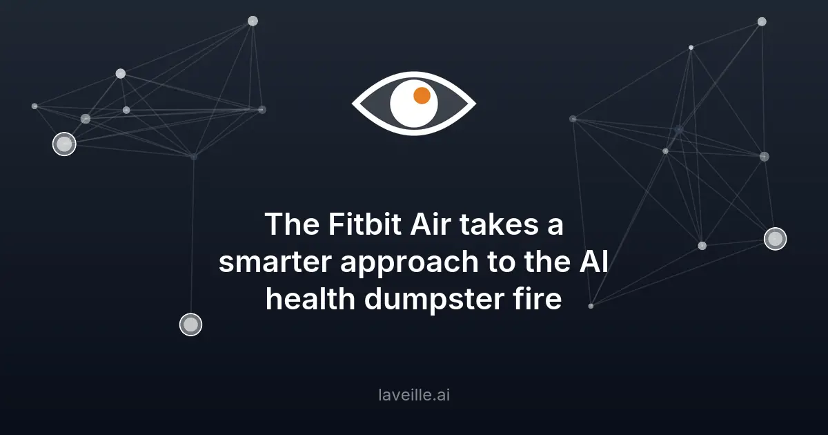 Fitbit Air : test du coach IA santé intégré