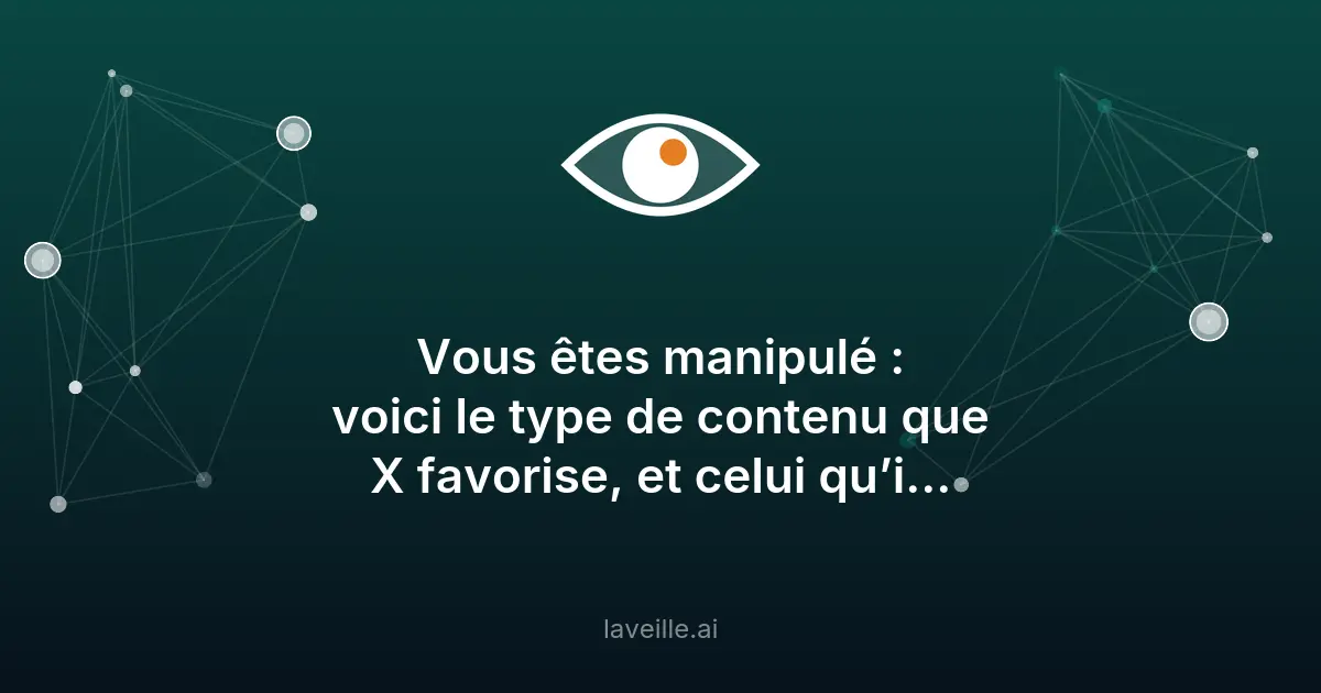 Comment l'algorithme de X pénalise les médias avec liens