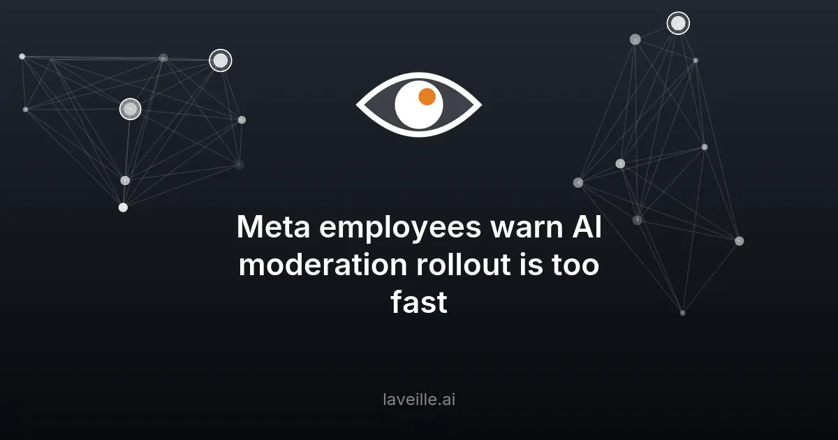 Meta accélère la modération par IA malgré les risques
