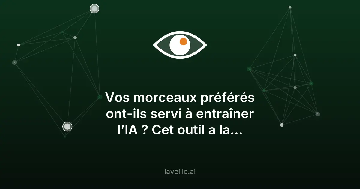 Découvrez les morceaux utilisés pour entraîner les IA