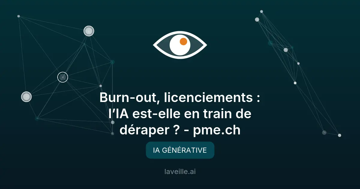 L'IA : entre licenciements et burn-out au travail