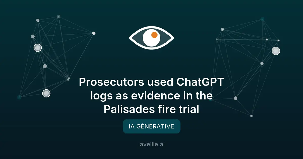 ChatGPT utilisé comme preuve dans un procès d'incendie