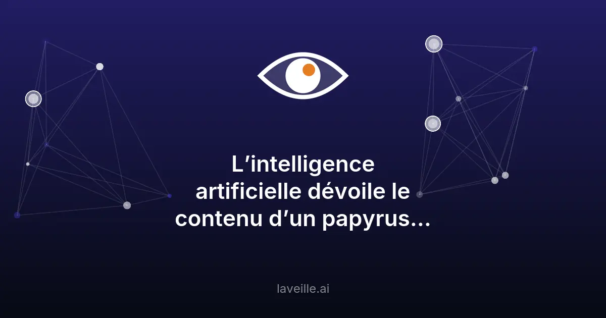 IA déchiffre un papyrus vieux de 2000 ans