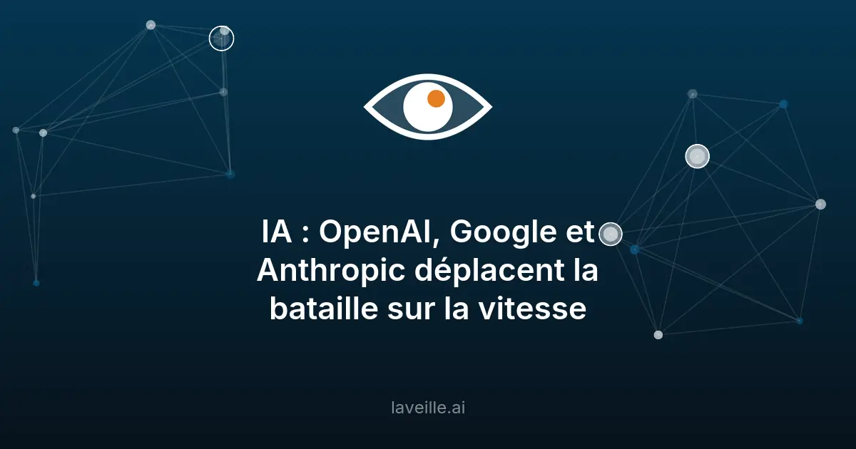 IA générative : la course à la vitesse d'OpenAI, Google et Anthropic