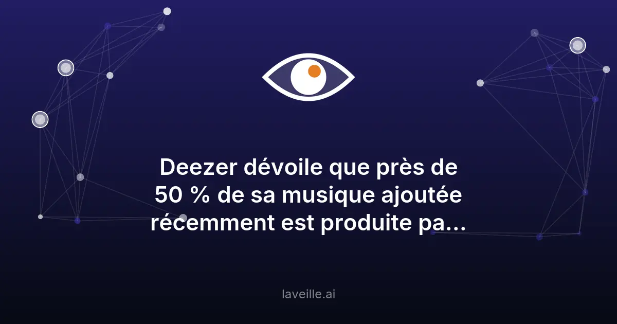 Deezer : 44% de sa musique générée par IA
