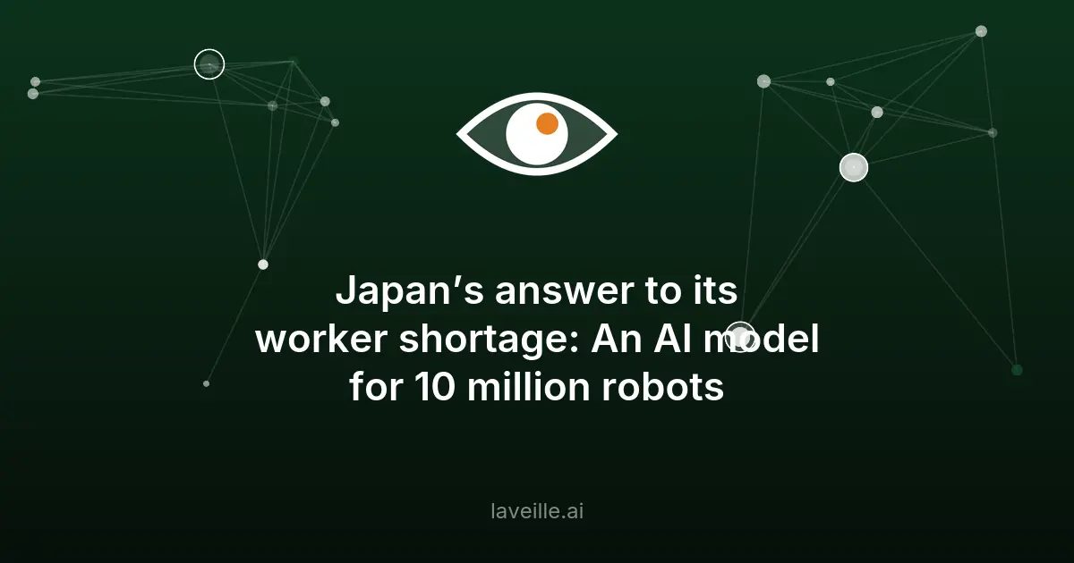 Japon : 10 millions de robots IA d'ici 2040
