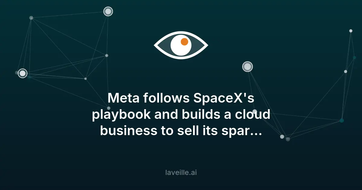 Meta lance un cloud pour vendre sa puissance IA excédentaire