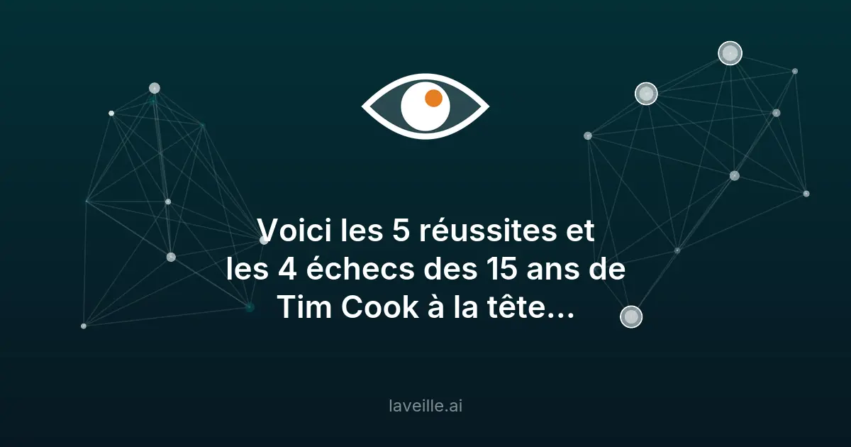 Bilan des 15 ans de Tim Cook chez Apple : succès et échecs