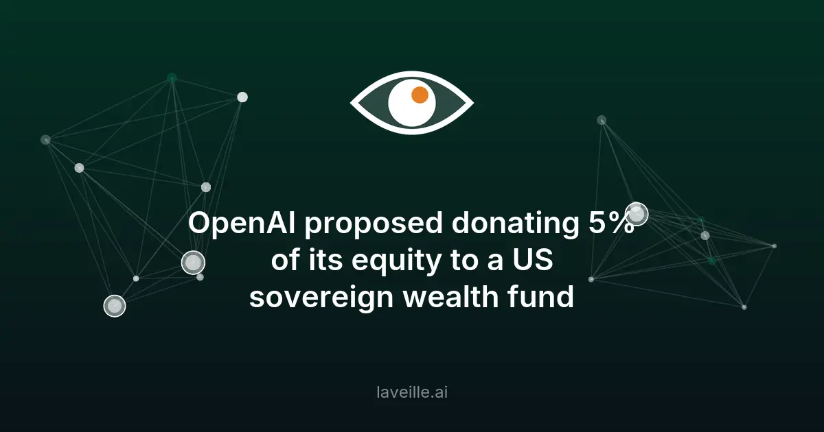 OpenAI propose 5% de ses actions pour un fonds souverain