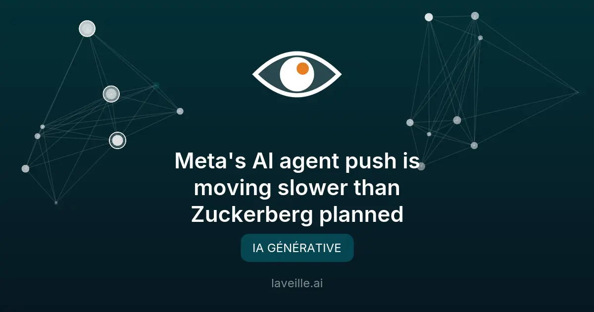 Meta ralentit dans le développement de ses agents IA