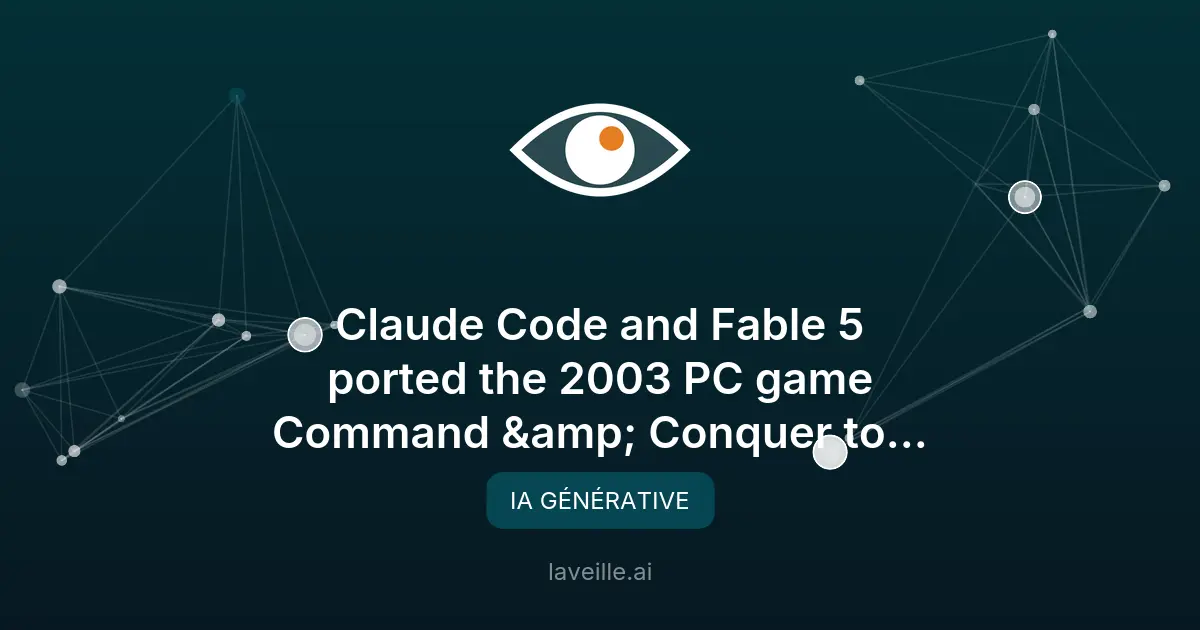 Portage de Command & Conquer sur iOS avec l'IA en quelques heures