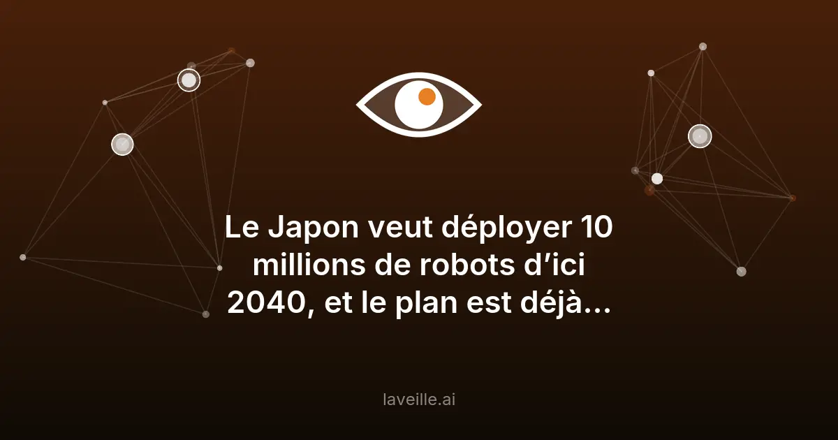 Japon: 10 millions de robots humanoïdes d'ici 2040
