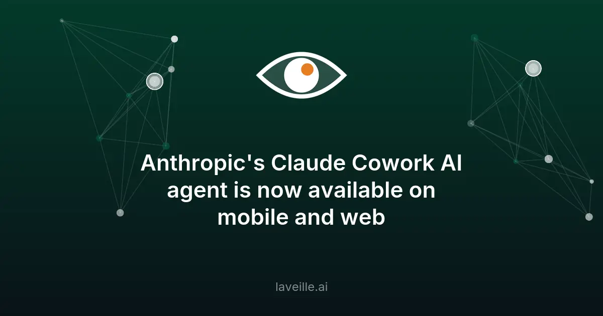Claude Cowork d'Anthropic disponible sur mobile et web