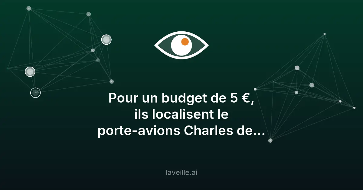 Failles sécurité : un traceur à 5 € localise un navire militaire