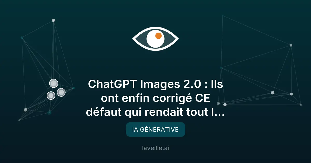 ChatGPT Images 2.0 : révolution dans la génération d'images IA