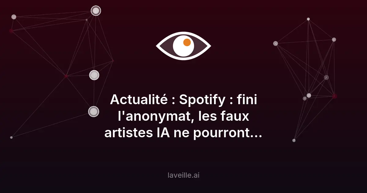 Spotify identifie les artistes IA avec le label AI Persona